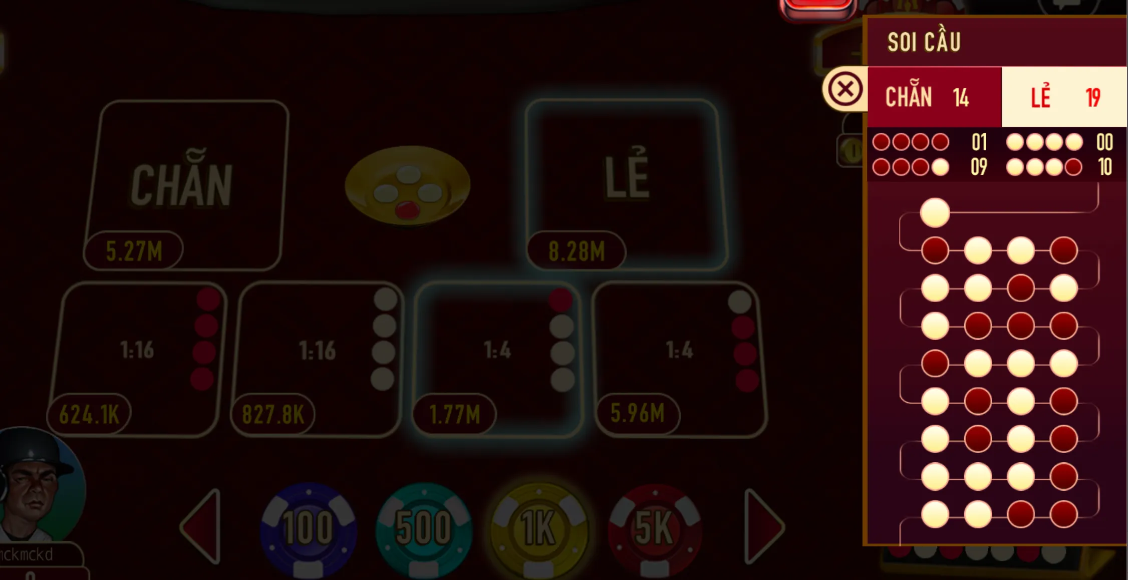 Chiến thuật gấp thếp khi tham gia Xóc đĩa Manclub