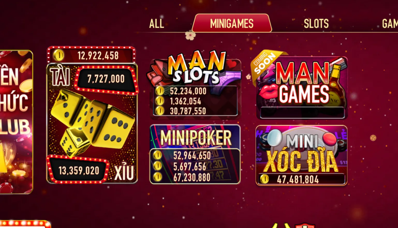 Game bài hoành tráng có 1 không 2 hiện nay