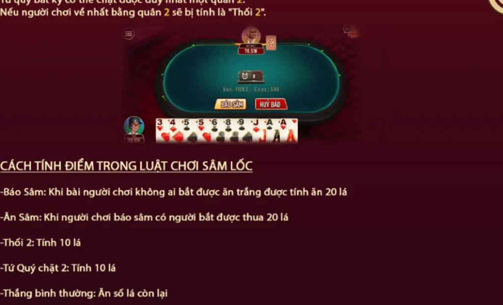 Biết rõ luật chơi Sâm tại Manclub