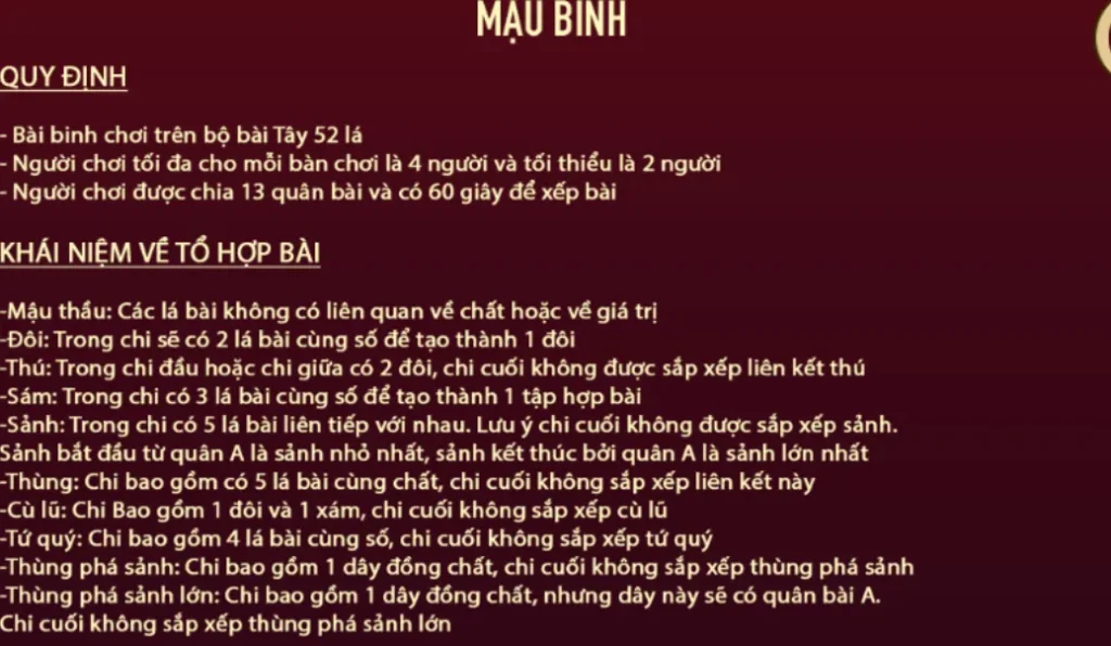 Mậu Binh Manclub đem đến trải nghiệm game bài đẳng cấp