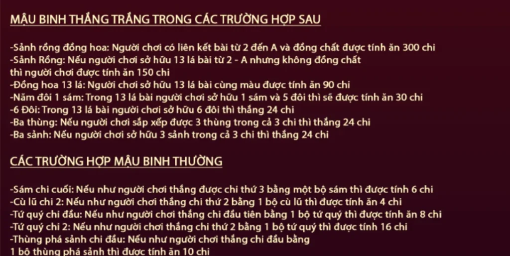 Nắm rõ thuật ngữ khi tham gia Mậu Binh Manclub